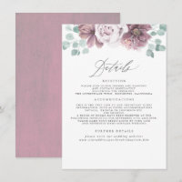 Información de Mauve Floral Boda