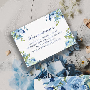 Tarjeta De Recepción Información del sitio web de Juliette Dusty Blue F