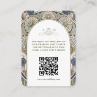 Información del sitio web de la boda con código QR