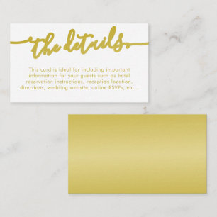 Tarjeta De Recepción Información del sitio web sobre el Boda de oro de