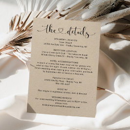 Tarjeta De Recepción Información detallada del Boda del guión del coraz