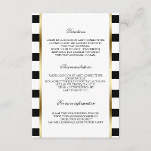 Tarjeta De Recepción Información detallada sobre el Boda de bandas blan