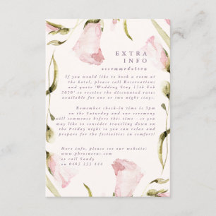 Tarjeta De Recepción Información detallada sobre el Boda de Flores Silv