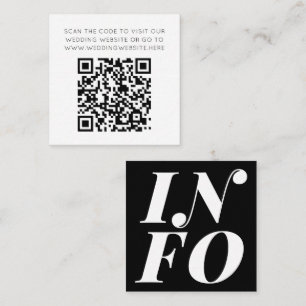 Tarjeta De Recepción Información sobre el Boda en línea del código QR b