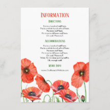Información sobre el Boda floral de Poppies