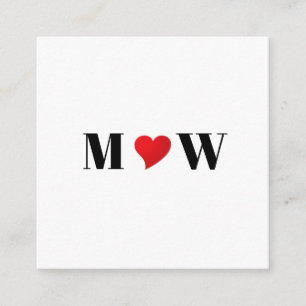 Tarjeta De Recepción Iniciales monográficas de parejas de personalizado