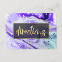 Inky Splash Purple Marble and Relieve metalizado d