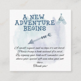 Tarjeta De Recepción Inscripción en Baby Shower de Boys Bohemis para be