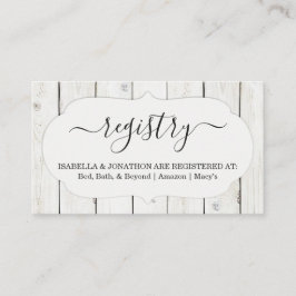 Tarjeta De Recepción Inscripción/inclusión en el Registro Rústico para