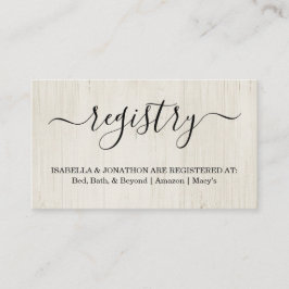 Tarjeta De Recepción Inscripción/inclusión en el Registro Rústico para