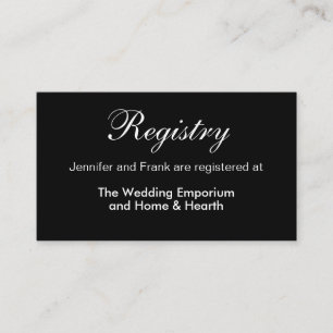 Tarjeta De Recepción Inscripción moderna de un registro de Bodas floral