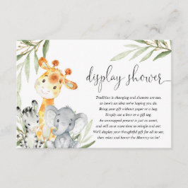 Tarjeta De Recepción Inserción de ducha neutra de género para animales