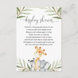 Tarjeta De Recepción Inserción de ducha neutra de género para animales