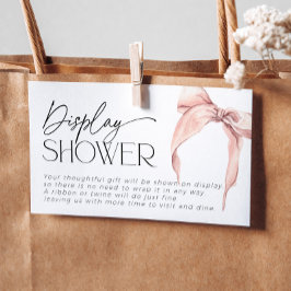 Tarjeta De Recepción Inserción de regalo sin envoltura para ducha de no