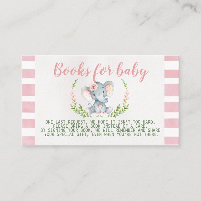 Tarjeta De Recepción Inserción de solicitud de libro de Baby Shower par (Anverso)