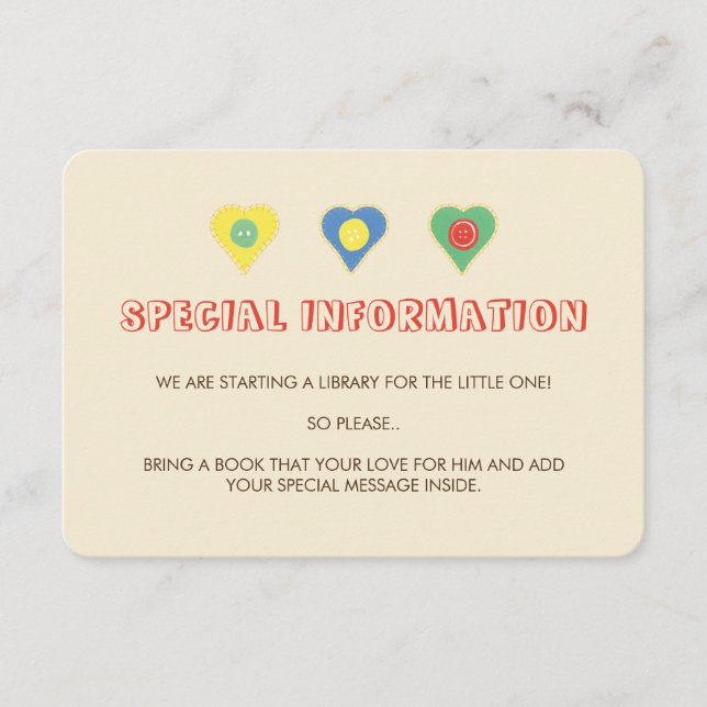 Tarjeta De Recepción Inserciones de información de Lycka Till (Anverso)