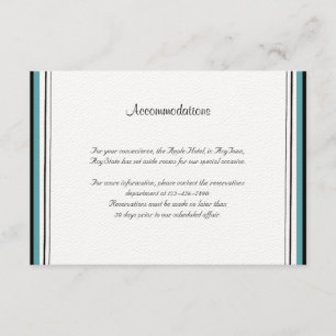 Tarjeta De Recepción Insertar Boda de acuarela floral verde azulada