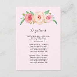 Tarjeta De Recepción Insertar dirección de Boda rosa de Rubor