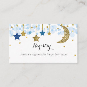 Tarjeta De Recepción Insertar en el Registro de Estrella y Luna