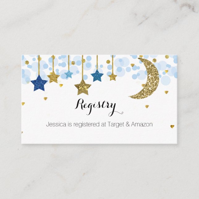 Tarjeta De Recepción Insertar en el Registro de Estrella y Luna (Anverso)