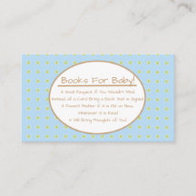 Insertar solicitud de libro de Baby Shower Blue Bo