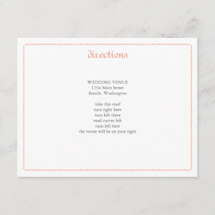 Tarjeta De Recepción Inserto de Boda de Peonía Delicada