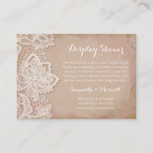 Inserto de ducha nupcial rosa vintage