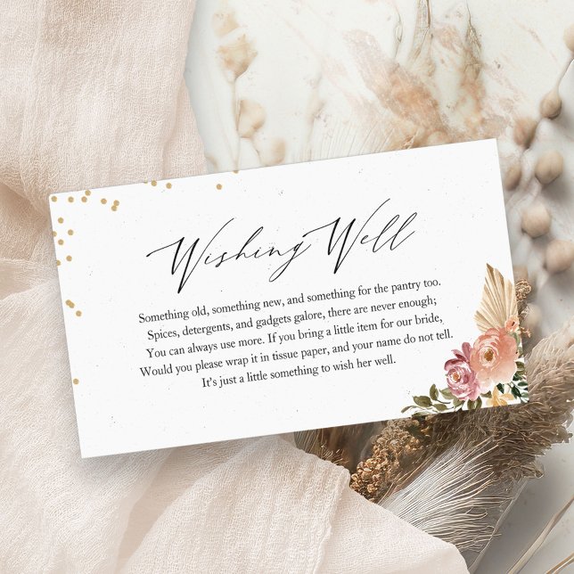 Tarjeta De Recepción Inserto de Pozo de Deseos de Despedida de Soltera  (Subido por el creador)