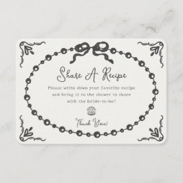 Tarjeta De Recepción Inserto de receta compartida de Coquette Pearl Pro