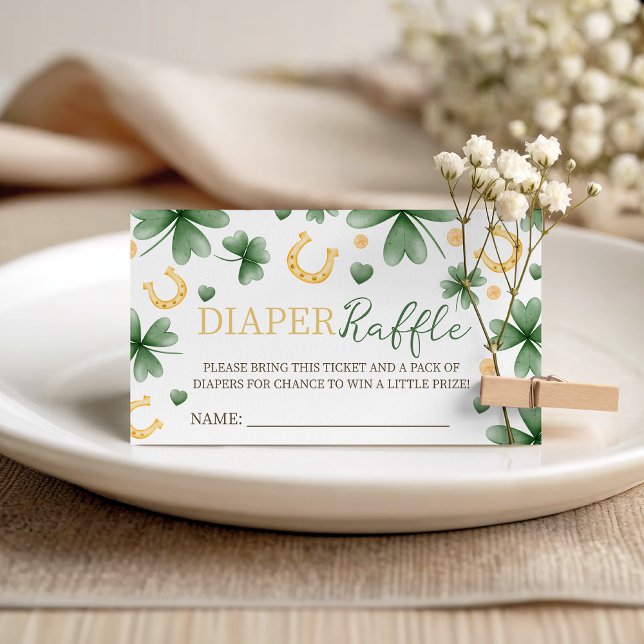 Tarjeta De Recepción Inserto de Rifa de Pañales Amuleto de la Suerte (Subido por el creador)