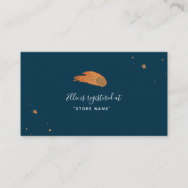 Tarjeta De Recepción Insertos en el registro de Baby Shower de las estr