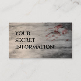 Tarjeta De Recepción Inspector Jefe del Fiesta Murder Mystery