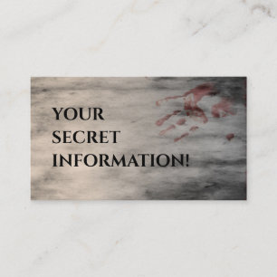 Tarjeta De Recepción Inspector Jefe del Fiesta Murder Mystery