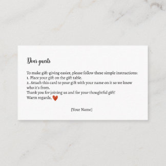 Tarjeta De Recepción Instrucciones de regalo Otoño Teddy Bear Baby Show