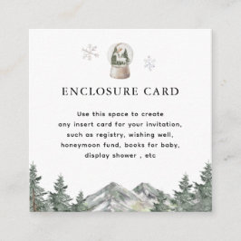 Tarjeta De Recepción Invierno de Globe de Nieve Maravilloso Personaliza