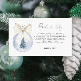 Tarjeta De Recepción Invierno elegante petición de libro neutro de géne