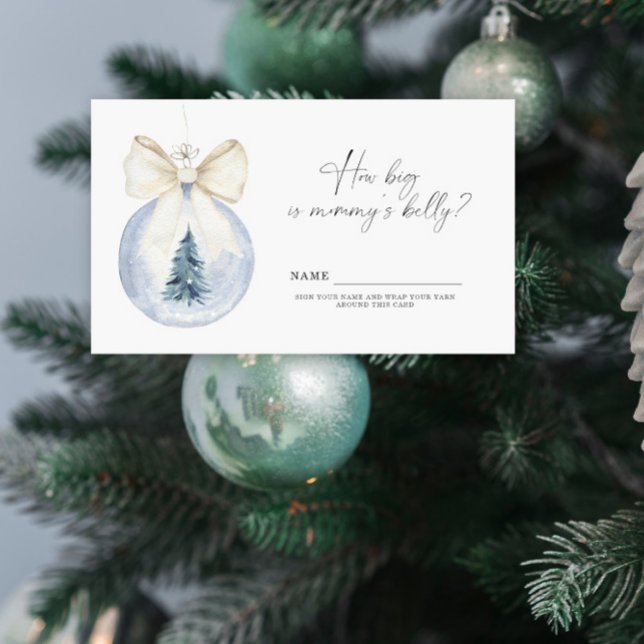 Tarjeta De Recepción Invierno qué grande es la barriga de mamá (Subido por el creador)