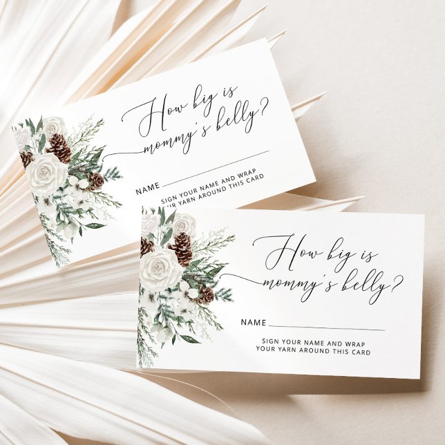 Tarjeta De Recepción Invierno siempre verde lo grande que es la barriga (Subido por el creador)