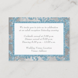 Tarjeta De Recepción Invierno Wonderland Wedding Insert