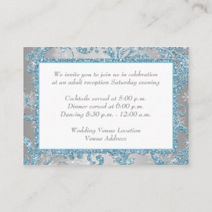 Tarjeta De Recepción Invierno Wonderland Wedding Insert