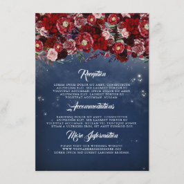 Tarjeta De Recepción Invitado a recibir información de Bodas florales d