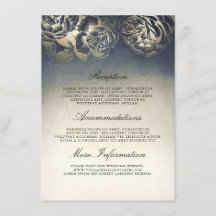 Invitado de información sobre Bodas anticuados azu