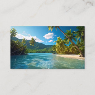 Tarjeta De Recepción Isla Paradisíaca de Costa Rica