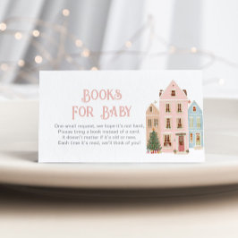 Tarjeta De Recepción It takes a Village Pink Houses Books for baby