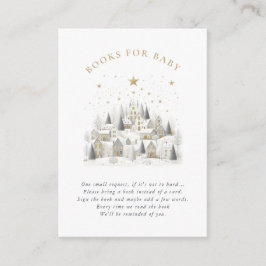 Tarjeta De Recepción It Takes a Village Snowy Whimsical Baby Shower