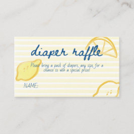 Tarjeta De Recepción Italian Citrus Diaper Raffle Game