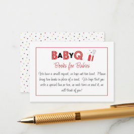 Tarjeta De Recepción It's a Baby Q for Twins Books for Babies Card