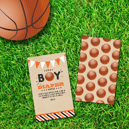 Tarjeta De Recepción It's a Boy! Baby Shower Diaper Raffle