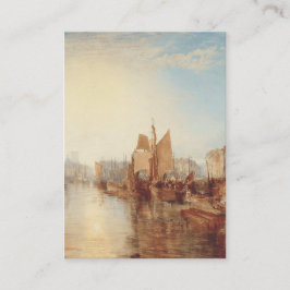 Tarjeta De Recepción J.M.W. Turner: Puerto de Dieppe Arte Romántico Ref