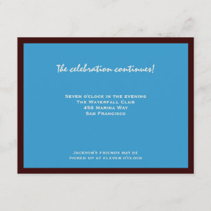 Tarjeta De Recepción Jackson RSVP Bar Mitzvah